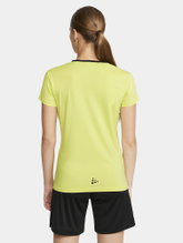 Craft Sport-Shirt Extend Jersey (rec. Polyester, Mesh Inserts) yellow Women