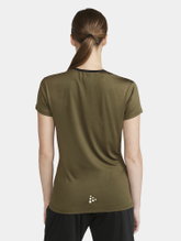 Craft Sport-Shirt Extend Jersey (recycled Polyester, Mesh Inserts) khaki green Women