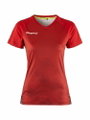 Craft Sport-Shirt (Trikot) Premier Fade Jersey (rec. Polyester, V-Ausschnitt) rot Damen