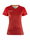 Craft Sport-Shirt (Trikot) Premier Fade Jersey (rec. Polyester, V-Ausschnitt) rot Damen