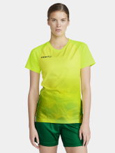 Craft Sport-Shirt (Jersey) Premier Fade Jersey (recycled Polyester, V-neck) lime green Women