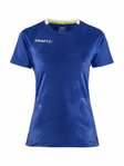 Craft Sport-Shirt (Trikot) Premier Solid Jersey (rec. Polyester, hohe Elastizität) kobaltblau Damen