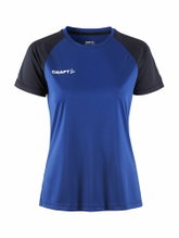 Craft Sport-Shirt Squad 2.0 Contrast Jersey (high elasticity, comfortable fit) cobalt blue Women