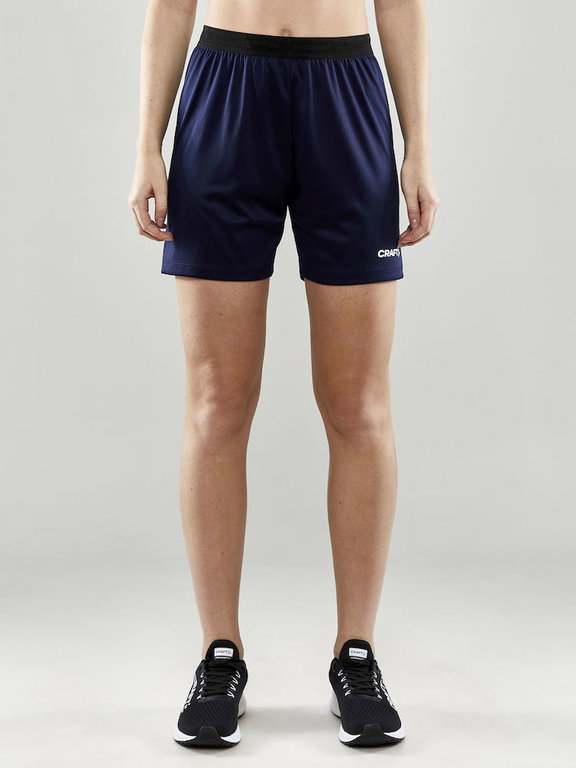 Craft Sporthose (Short) Evolve - leicht, elastischer Hüftbund mit Kordelzug, ohne Seitentaschen - navyblau Damen