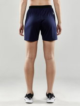 Craft Sporthose (Short) Evolve - leicht, elastischer Hüftbund mit Kordelzug, ohne Seitentaschen - navyblau Damen