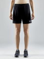 Craft Sporthose (Short) Evolve - leicht, elastischer Hüftbund mit Kordelzug, ohne Seitentaschen - schwarz Damen