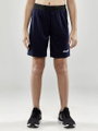 Craft Sporthose (Short) Evolve - leicht, elastischer Hüftbund mit Kordelzug, ohne Seitentaschen - navyblau Kinder