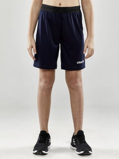 Craft Sporthose (Short) Evolve - leicht, elastischer Hüftbund mit Kordelzug, ohne Seitentaschen - navyblau Kinder