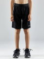 Craft Sporthose (Short) Evolve - leicht, elastischer Hüftbund mit Kordelzug, ohne Seitentaschen - schwarz Kinder