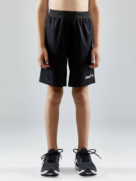 Craft Sporthose (Short) Evolve Zip Pocket - leicht, Reissverschlusstaschen - schwarz Kinder