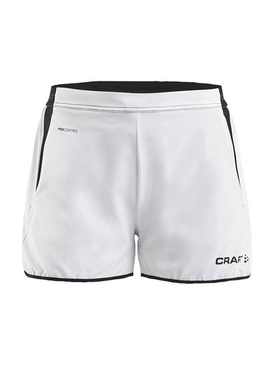 Craft Sporthose (Short) Pro Control Impact - elastisches Material, mit Innenslip - weiss/schwarz Damen