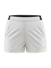 Craft Sports Shorts (Short) Pro Control Impact - elastic material, with inner slip - white/lime Women