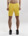 Craft Sporthose (Short) Squad Solid - ohne Innenshort, elastisches Material - gelb Herren