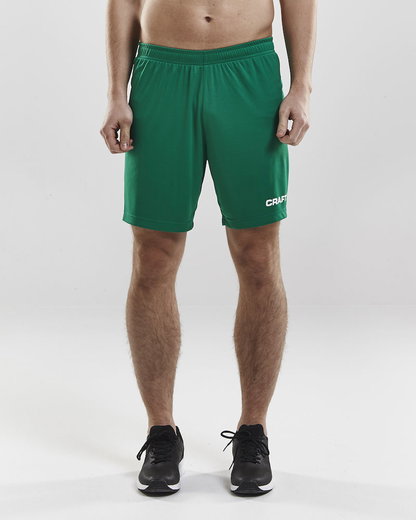 Craft Spodenki sportowe (krótkie) Squad Solid - bez wewnętrznych spodenek, elastyczny materiał - zielony mężczyźni