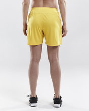 Craft Sports Shorts (Short) Squad Solid - without inner shorts, elastic material - yellow Women
