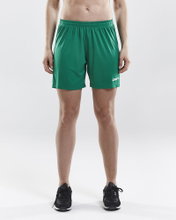 Craft sports trousers (short) Squad Solid - without inner shorts, elastic material - green women
