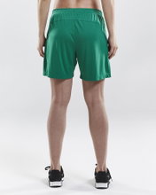 Craft sports trousers (short) Squad Solid - without inner shorts, elastic material - green women