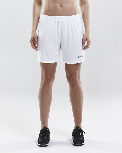 Craft Sporthose (Short) Squad Solid - ohne Innenshort, elastisches Material - weiss Damen