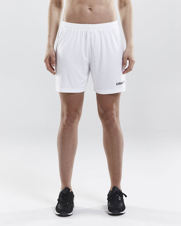 Craft Sporthose (Short) Squad Solid - ohne Innenshort, elastisches Material - weiss Damen