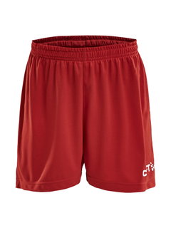 Craft Sports Shorts (Short) Squad Solid WB - with inner shorts, elastic material - red Kids