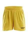 Craft Sporthose (Short) Squad Solid WB - mit Innenshort, elastisches Material - gelb Kinder