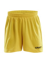 Craft Sports Shorts (Short) Squad Solid WB - with inner shorts, elastic material - yellow children