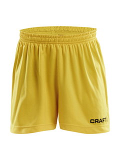 Craft Sports Shorts (Short) Squad Solid WB - with inner shorts, elastic material - yellow children
