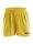 Craft Sporthose (Short) Squad Solid WB - mit Innenshort, elastisches Material - gelb Kinder