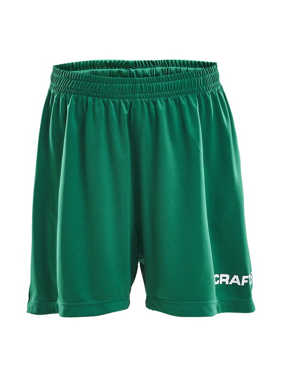 Craft Sporthose (Short) Squad Solid WB - mit Innenshort, elastisches Material - grün Kinder