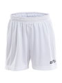 Craft Sporthose (Short) Squad Solid WB - mit Innenshort, elastisches Material - weiss Kinder