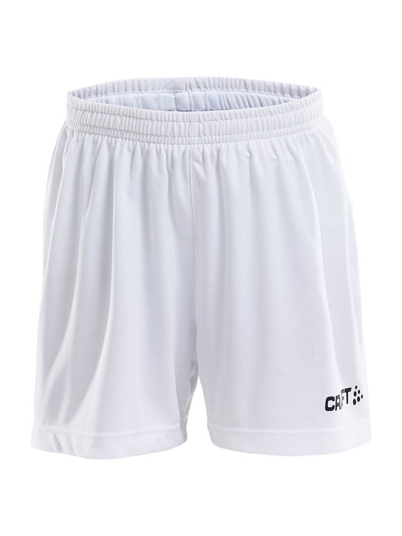 Craft Sporthose (Short) Squad Solid WB - mit Innenshort, elastisches Material - weiss Kinder