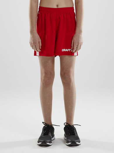Craft Spodenki Sportowe Short Pro Control krótkie czerwono/białe dla chłopców