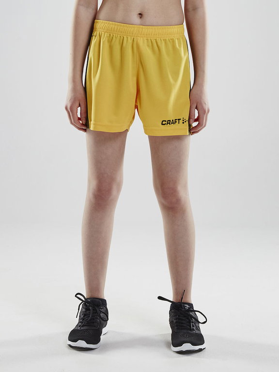 Craft Sporthose Short Pro Control kurz gelb/schwarz Jungen
