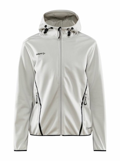 Craft Softshelljacke ADV Explore (winddicht, wasserabweisend) hellgrau Damen