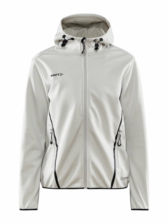Craft Softshell Jacket ADV Explore (windproof, water-repellent) light grey Women