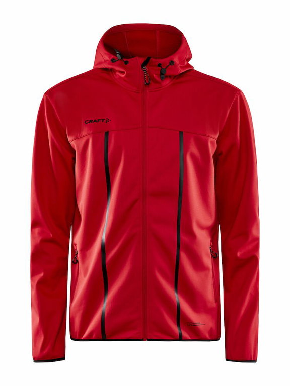 Craft Softshell Jacket ADV Explore (windproof, water-repellent) red Men