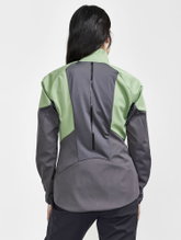 Craft Softshelljacke Glide (winddicht, wasserabweisend) jadegrün/granitegrau Damen