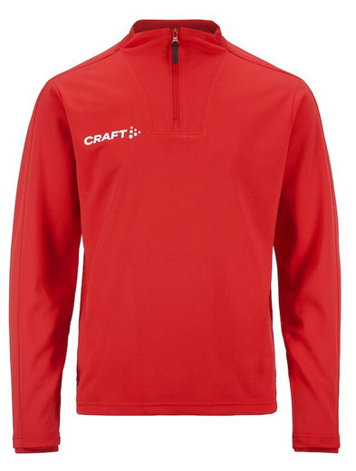 Craft Sport-Langarmshirt Evolve 2.0 Halfzip (100% rec. Polyester) rot Kinder