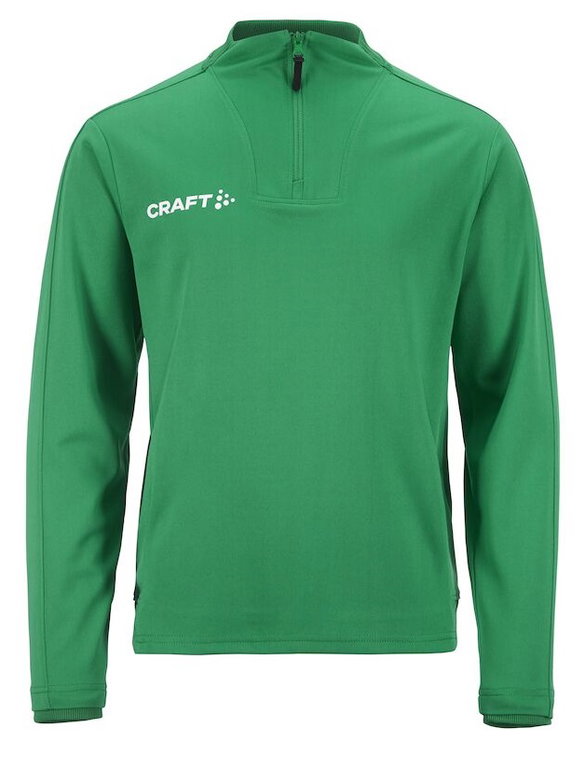 Craft Sport-Langarmshirt Evolve 2.0 Halfzip (100% rec. Polyester) grün Kinder
