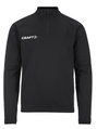 Craft Sport-Langarmshirt Evolve 2.0 Halfzip (100% rec. Polyester) schwarz Kinder