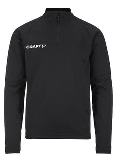 Craft Sport-Langarmshirt Evolve 2.0 Halfzip (100% rec. Polyester) schwarz Kinder