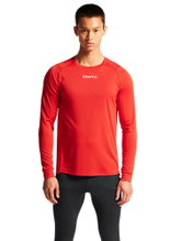 Craft Sport Long Sleeve Shirt Rush 2.0 Tee (light, functional) red men's