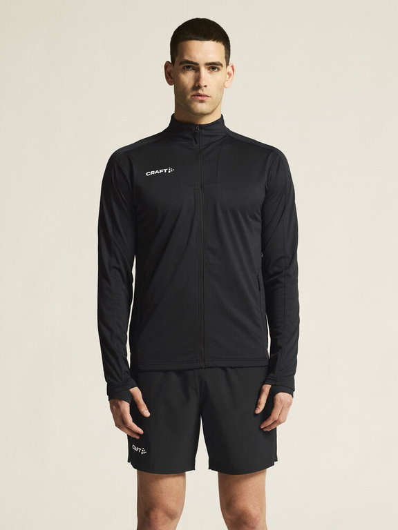 Craft Sport-Trainingsjacke Evolve 2.0 Full Zip (strapazierfähig, elastisch) schwarz Herren