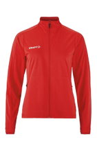Craft Sport Training Jacket Evolve 2.0 Full Zip (durable, elastic) red ladies