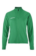 Craft Sport Training Jacket Evolve 2.0 Full Zip (durable, elastic) green ladies