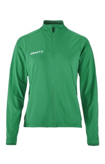 Craft Sport Training Jacket Evolve 2.0 Full Zip (durable, elastic) green ladies