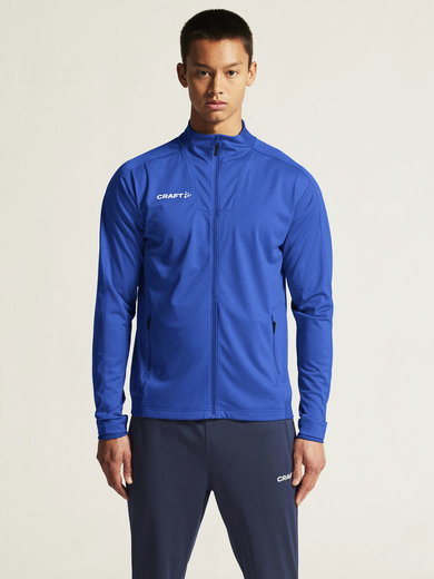 Craft Sport-Trainingsjacke Evolve 2.0 Full Zip (strapazierfähig, elastisch) kobaltblau Kinder