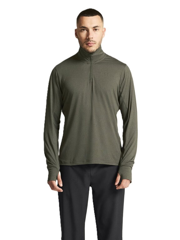 Craft Sport-Langarmshirt Flow Half-Zip (leicht, weiches Tragegefühl) grün Herren