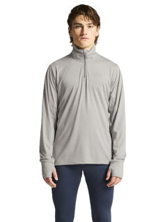 Craft Sport-Langarmshirt Flow Half-Zip (leicht, weiches Tragegefühl) grau Herren