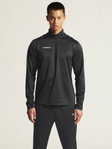 Craft Sport-Langarmshirt Squad Go Halfzip (Stehkragen, 100% rec. Polyester) schwarz Herren